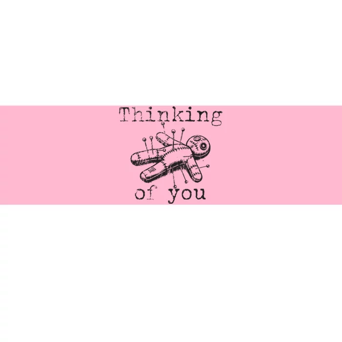 Thinking Of You Funny Vintage Voodoo Doll Bumper Sticker