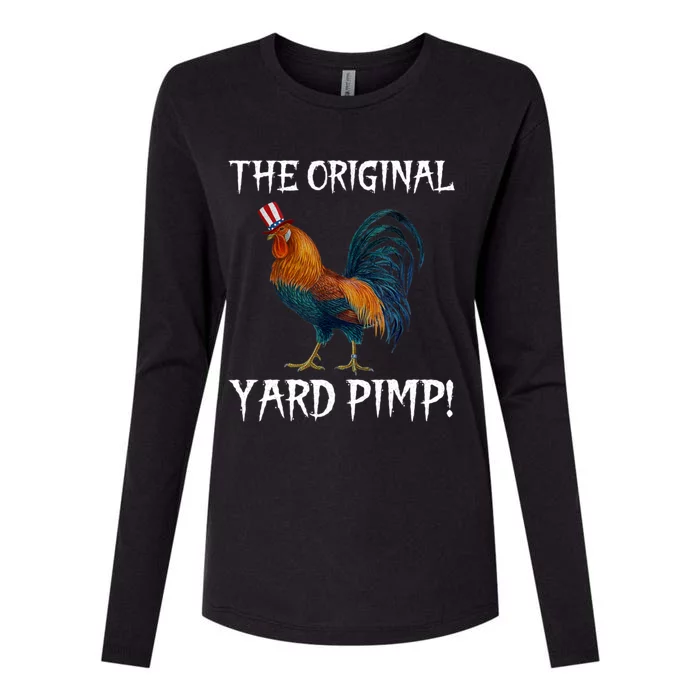 The Original Yard Pimp Womens Cotton Relaxed Long Sleeve T-Shirt