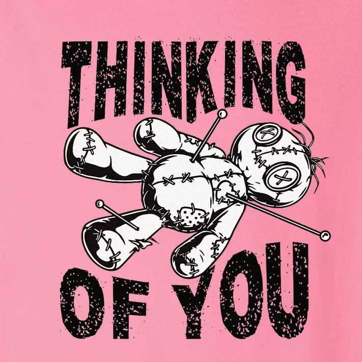 Thinking Of You Voodoo Doll Funny Halloween 2024 Gift Toddler Long Sleeve Shirt