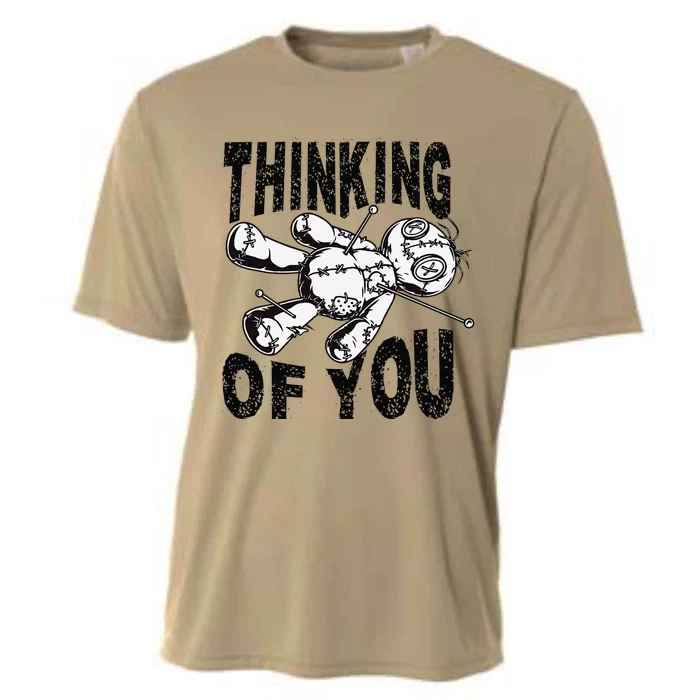 Thinking Of You Voodoo Doll Funny Halloween 2024 Gift Cooling Performance Crew T-Shirt