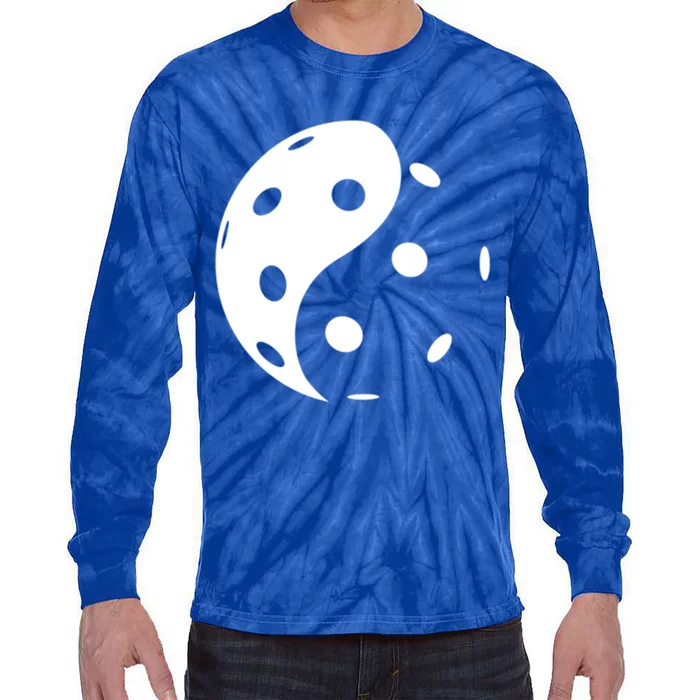 The Original Yin Yang Pickleball Great Gift Tie-Dye Long Sleeve Shirt