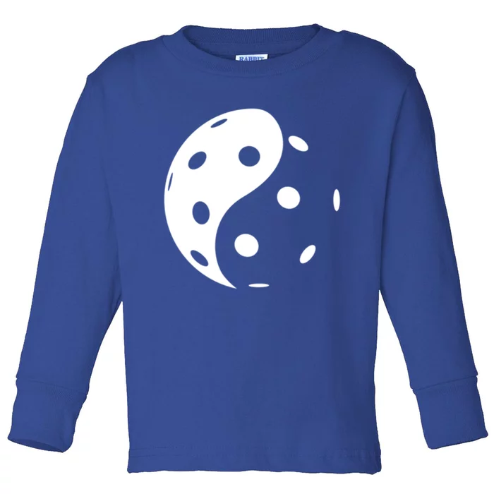 The Original Yin Yang Pickleball Great Gift Toddler Long Sleeve Shirt