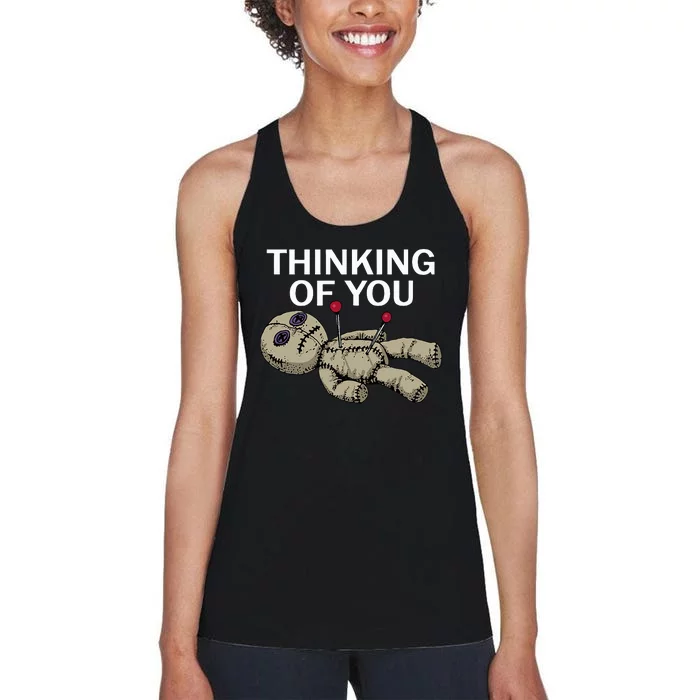 Thinking Of You Voodoo Doll Women's Racerback Tank