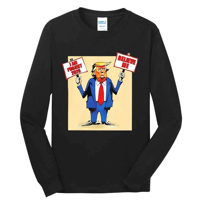 Trump Project 2025 I Am Project 2025 Anti Trump For President Of Americ Tall Long Sleeve T-Shirt