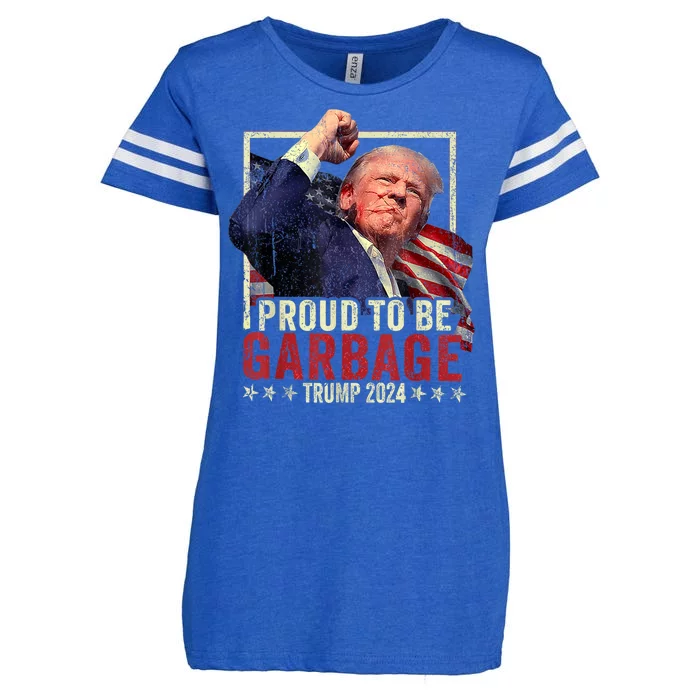 Trump President 2024 Election Proud To Be Garbage Enza Ladies Jersey Football T-Shirt