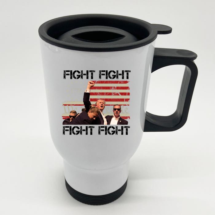 Trump Pennsylvania 2024 Fight We The People Front & Back Stainless Steel Travel Mug