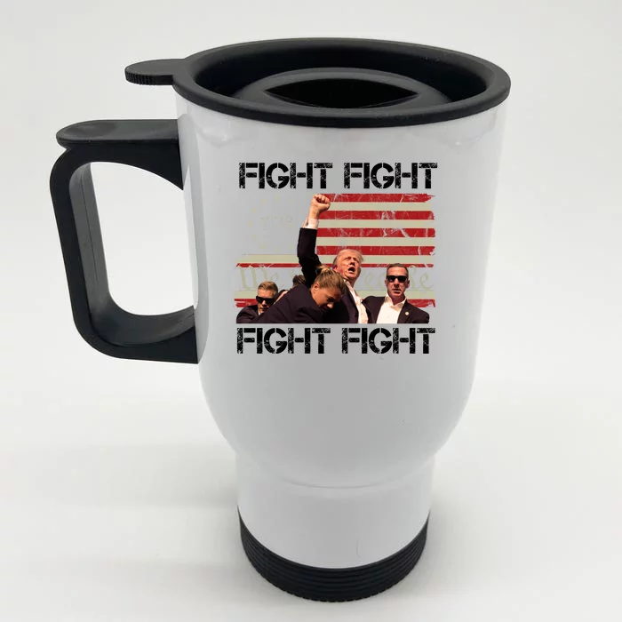 Trump Pennsylvania 2024 Fight We The People Front & Back Stainless Steel Travel Mug