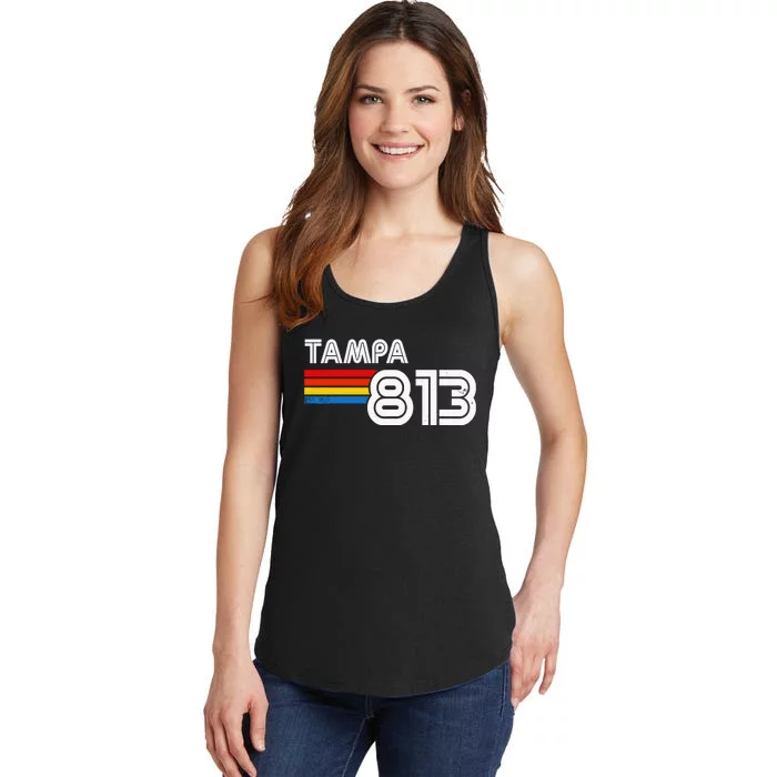 Tampa Proud 813 State Of Florida Est 1823 Vintage Ladies Essential Tank