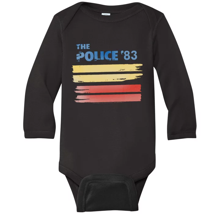 The P.O.L.I.C.E 83 Baby Long Sleeve Bodysuit