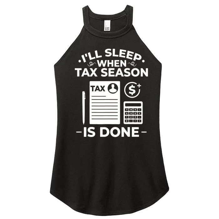 Tax Preparer Accounting Humor Tax Payer Accountant Women’s Perfect Tri Rocker Tank