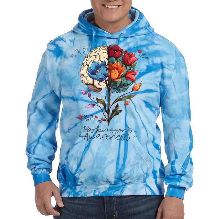 Tulip ParkinsonS Awareness Parkinson April Month Tie Dye Hoodie