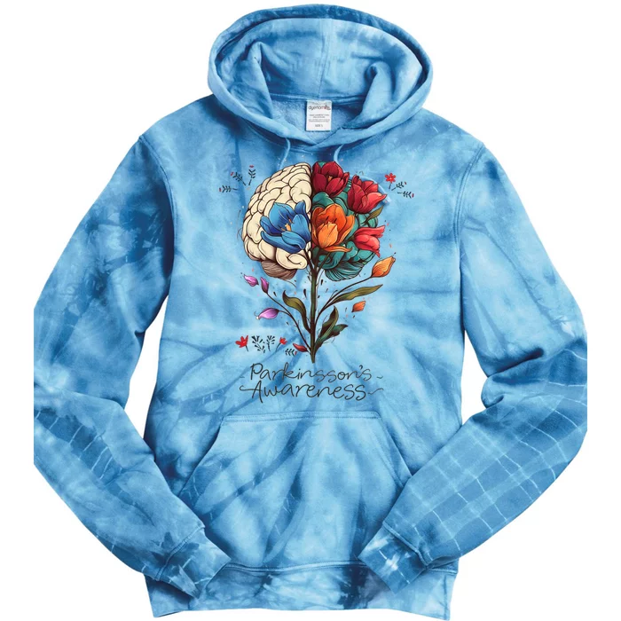 Tulip ParkinsonS Awareness Parkinson April Month Tie Dye Hoodie