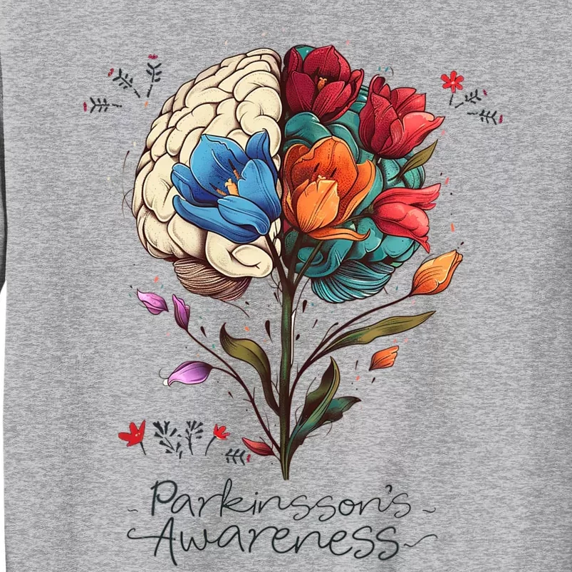 Tulip ParkinsonS Awareness Parkinson April Month Tall Sweatshirt