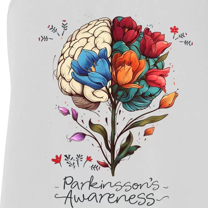 Tulip ParkinsonS Awareness Parkinson April Month Women's Racerback Tank