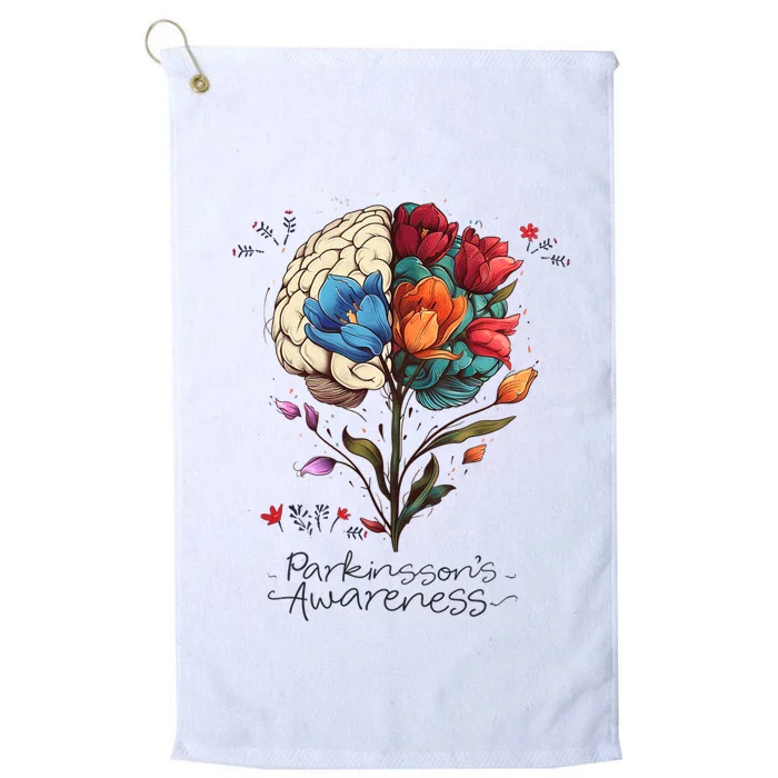 Tulip ParkinsonS Awareness Parkinson April Month Platinum Collection Golf Towel