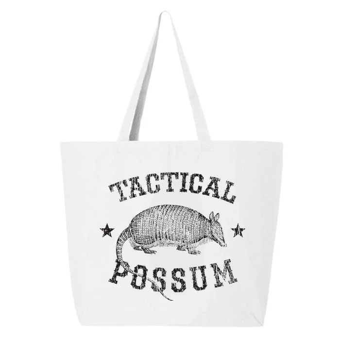 Tactical Possum Armadillo Animal Pun Texas Funny 25L Jumbo Tote