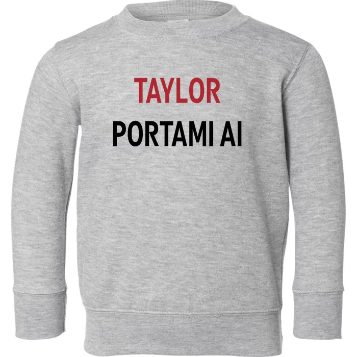 Taylor Portami Ai Toddler Sweatshirt