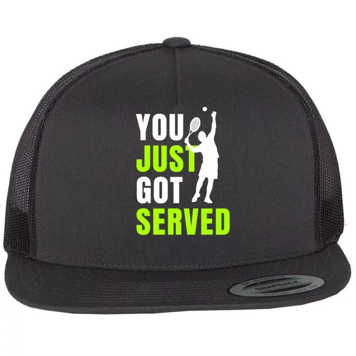 Tennis Player And Coach Funny Quote | Sporty Flat Bill Trucker Hat