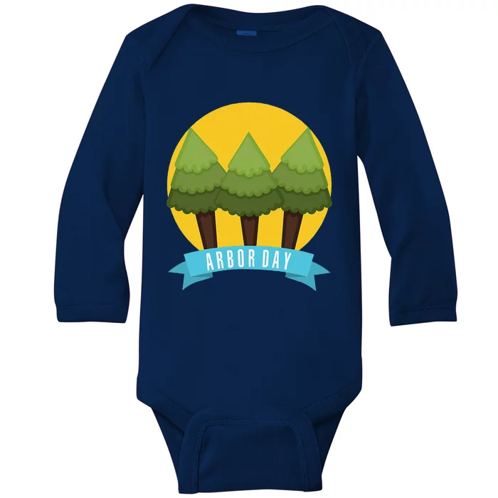 Tree Planting Arbor Day Earth Day Baby Long Sleeve Bodysuit