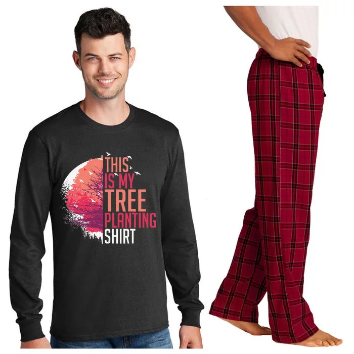 Tree Planting Arbor Earth Day Nature Plant Trees Long Sleeve Pajama Set