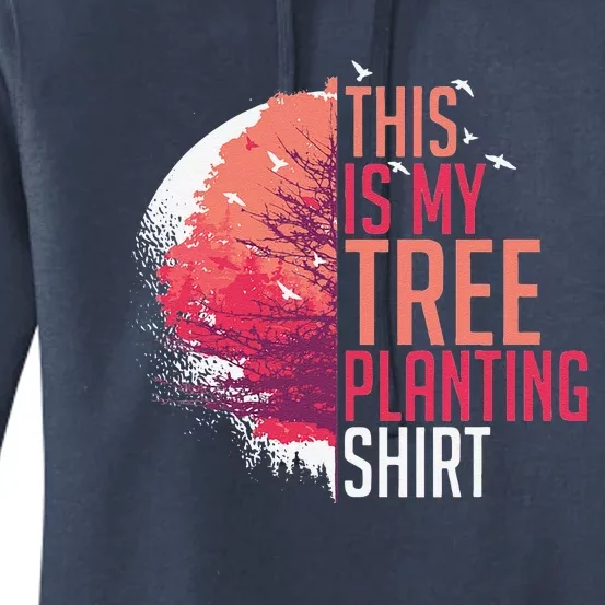 Tree Planting Arbor Earth Day Nature Plant Trees Women's Pullover Hoodie