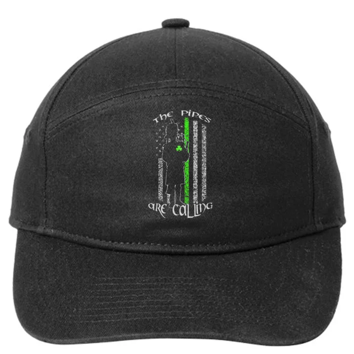 The Pipes Are Calling Saint Patrick's Day Bagpipe 7-Panel Snapback Hat