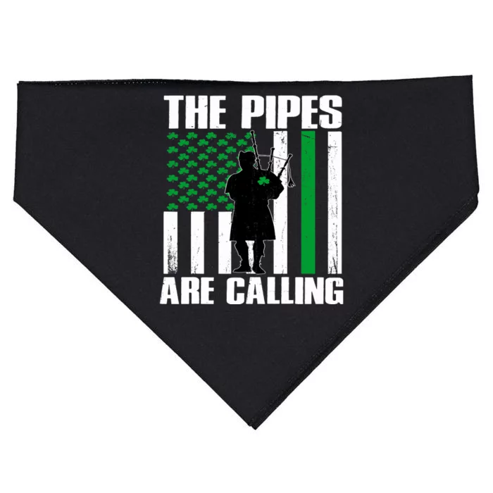 The Pipes Are Calling St Patricks Day Gift Irish Bagpipe USA-Made Doggie Bandana