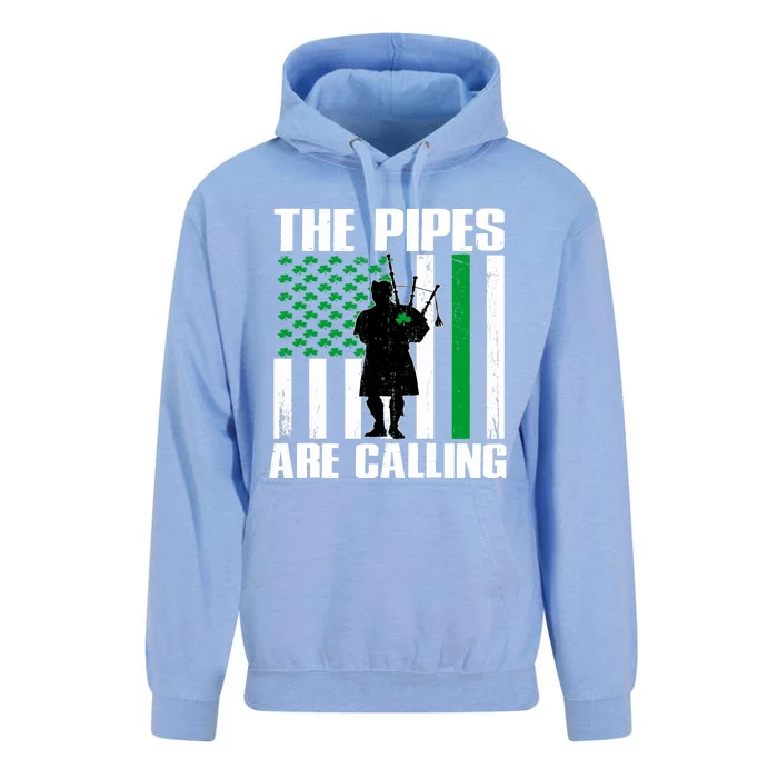 The Pipes Are Calling St Patricks Day Gift Irish Bagpipe Unisex Surf Hoodie