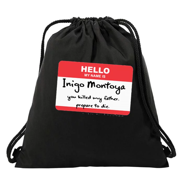 The P.R.I.N.C.E.S.S B.R.I.D.E Inigo Montoya Name Tag Drawstring Bag