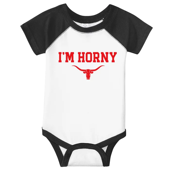 Texas Pride Bull Skull Design Infant Baby Jersey Bodysuit