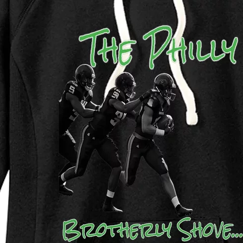 The Philly_ Brotherly Shove PanfurWare LLC Women's Fleece Hoodie