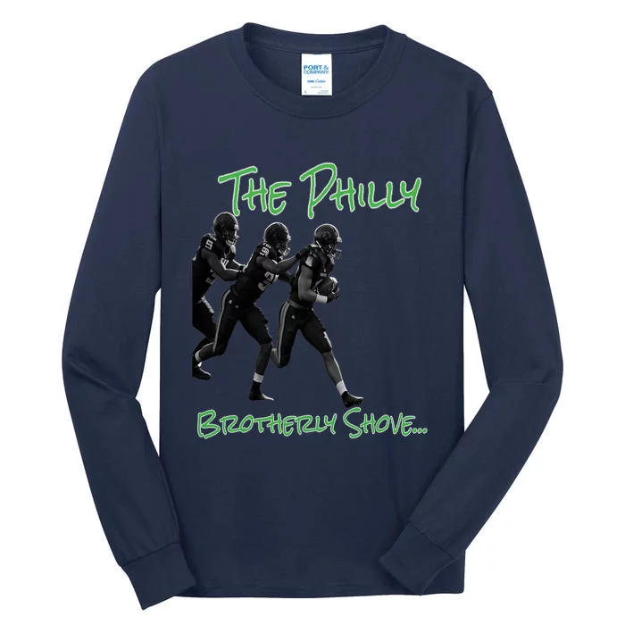 The Philly_ Brotherly Shove PanfurWare LLC Tall Long Sleeve T-Shirt