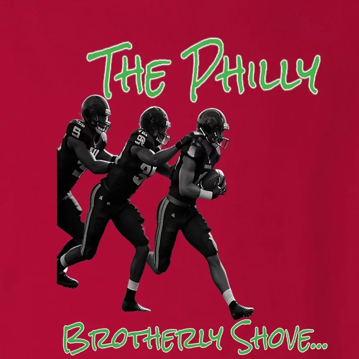 The Philly_ Brotherly Shove PanfurWare LLC Toddler Long Sleeve Shirt