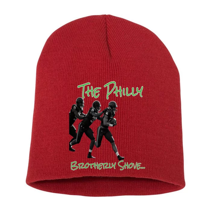 The Philly_ Brotherly Shove PanfurWare LLC Short Acrylic Beanie