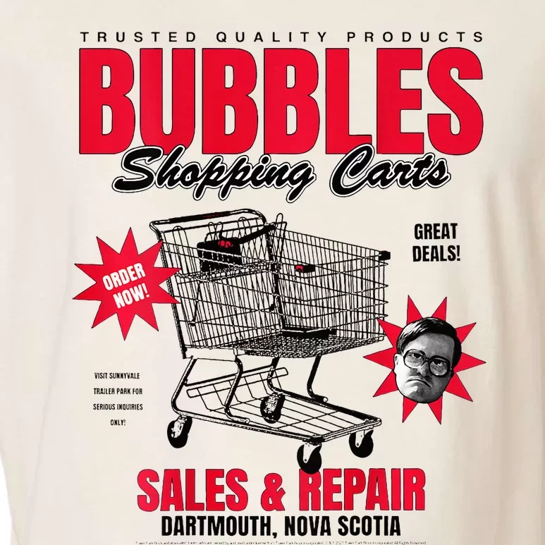 Trailer Park Boy Bubbles Shopping Carts Garment-Dyed Women's Muscle Tee