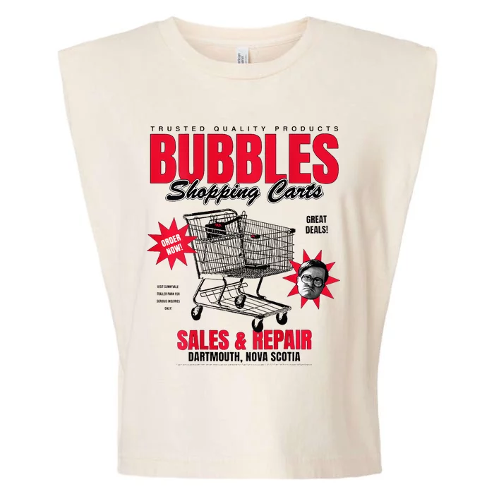 Trailer Park Boy Bubbles Shopping Carts Garment-Dyed Women's Muscle Tee