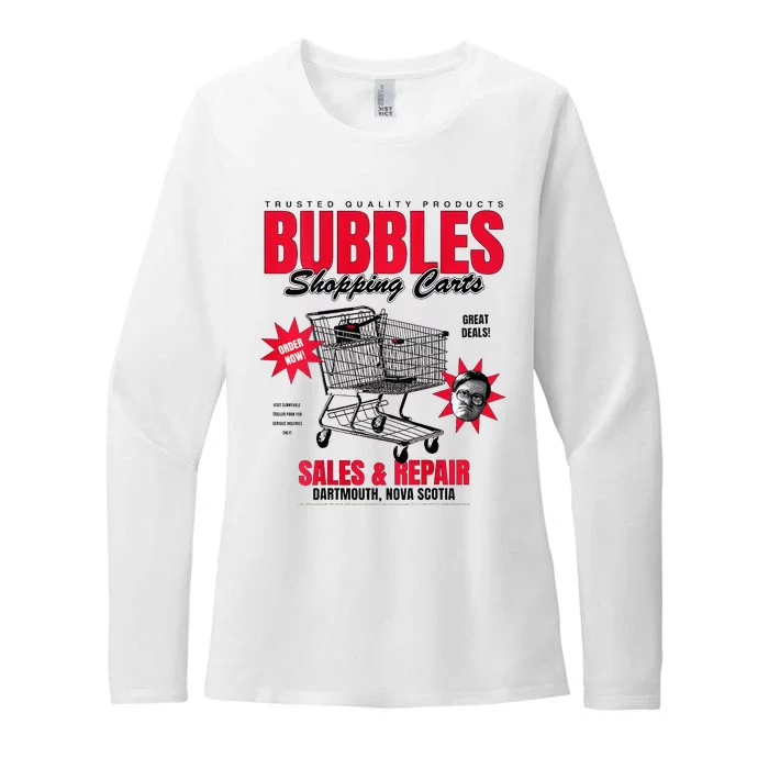 Trailer Park Boy Bubbles Shopping Carts Womens CVC Long Sleeve Shirt