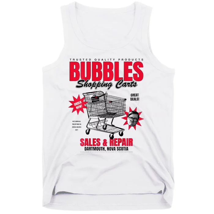 Trailer Park Boy Bubbles Shopping Carts Tank Top