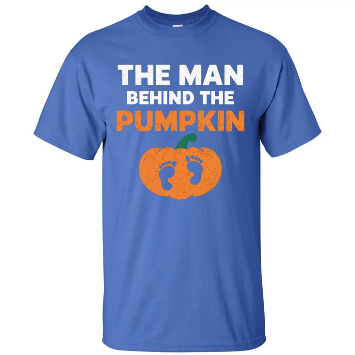 The Person Behind The Pumpkin Halloween Dad Reveal Gift Tall T-Shirt