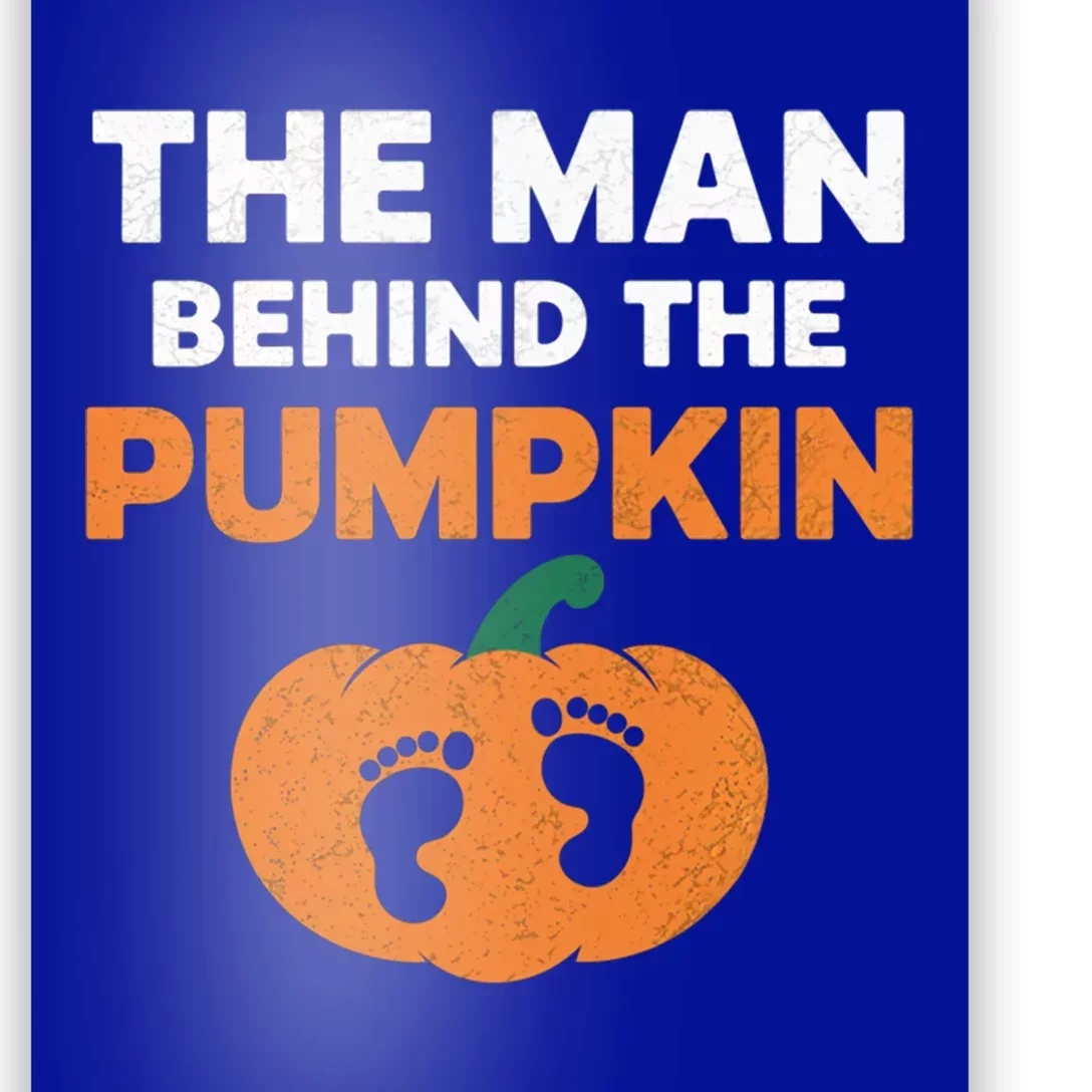 The Person Behind The Pumpkin Halloween Dad Reveal Gift Poster