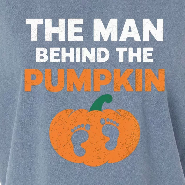 The Person Behind The Pumpkin Halloween Dad Reveal Gift Garment-Dyed Women's Muscle Tee