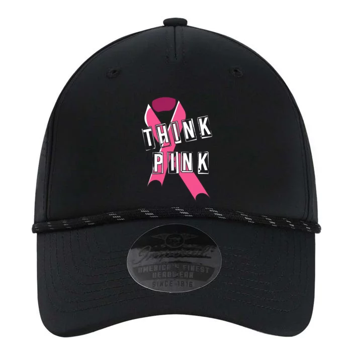 Think Pink Breast Cancer Ribbon Performance The Dyno Cap