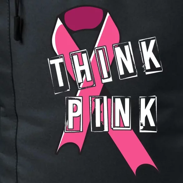 Think Pink Breast Cancer Ribbon Daily Commute Backpack