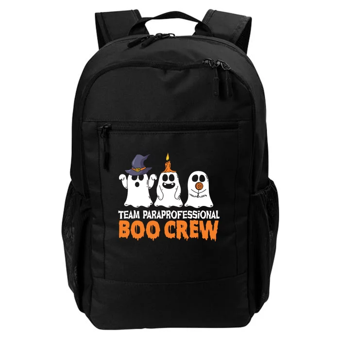 Team Paraprofessional Boo Crew Cute Ghost Funny Halloween Daily Commute Backpack