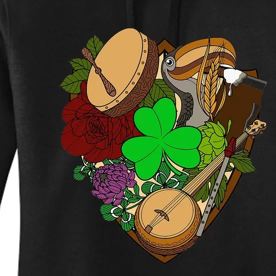 The Pitchers Band Irish Folk Rock Music Logo Women's Pullover Hoodie