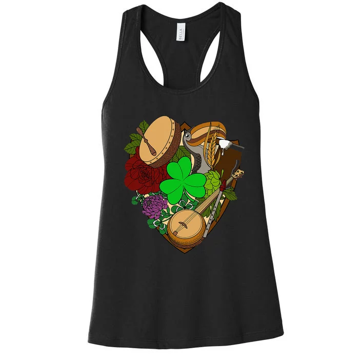 The Pitchers Band Irish Folk Rock Music Logo Women's Racerback Tank