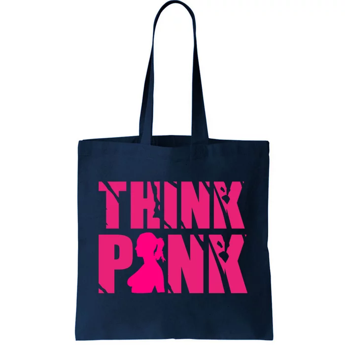 Think Pink Breast Cancer Awareness Tote Bag