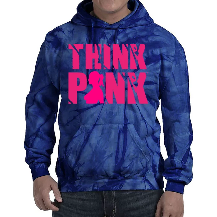 Think Pink Breast Cancer Awareness Tie Dye Hoodie