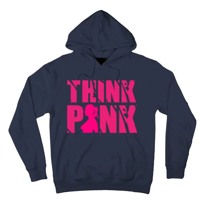 Think Pink Breast Cancer Awareness Tall Hoodie