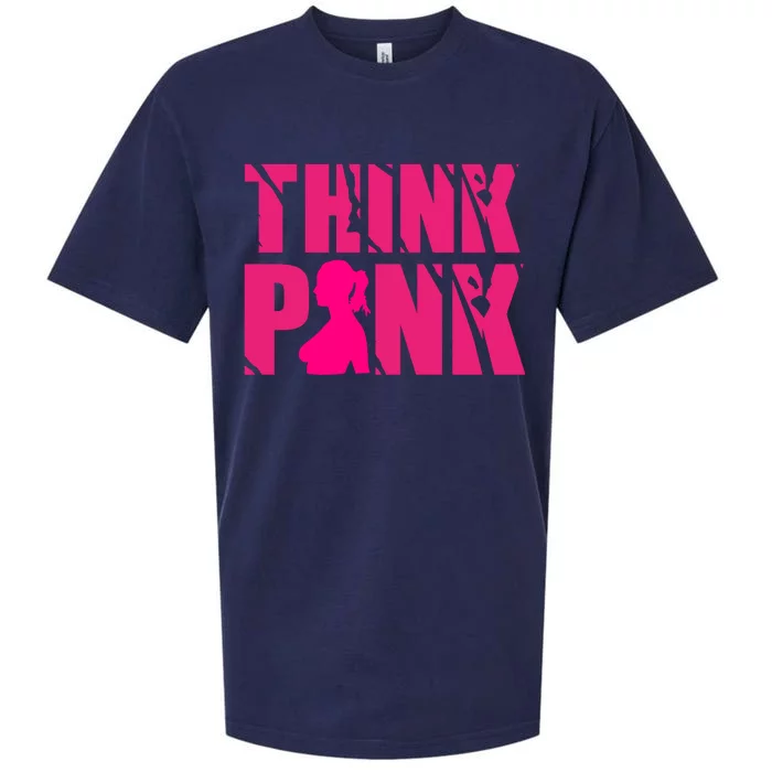 Think Pink Breast Cancer Awareness Sueded Cloud Jersey T-Shirt